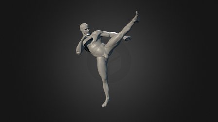 Super Average Man PoseTest 3D Model