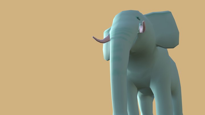 Phantito - Animated Elephant for a Game 3D Model