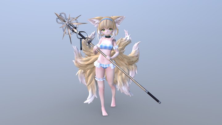 Arknights 明日方舟] Suzuran鈴蘭 - 3D model by Suki3D [6264c29