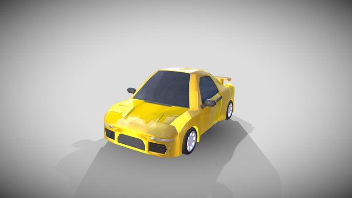 Lowpoly Sport Car CONTAR 3D Model
