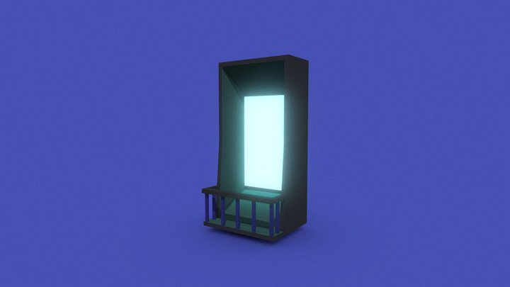 Modern Rectangular Window 3D Model