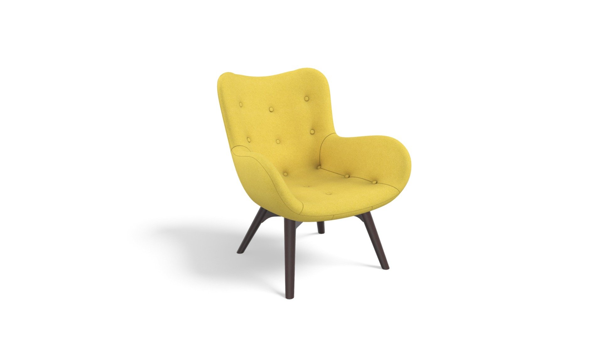 Doris Armchair,Shetland Moss with Dark Wood Legs