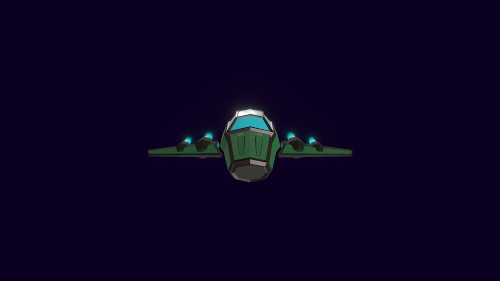 Low-poly Spaceship 2