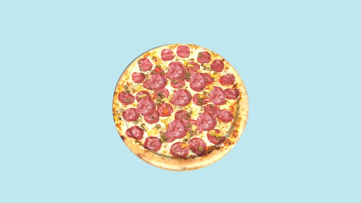 Peperoni Pizza – Gratis 3D-model STL