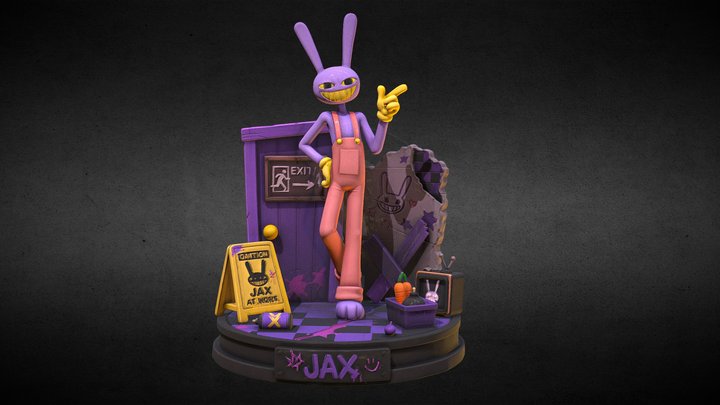 Jax Action Figure with Themed Diorama Base