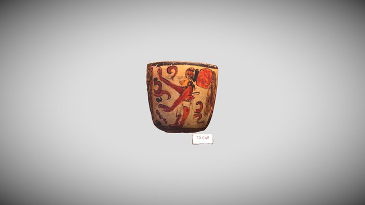 Maya Polychrome Vessel 3D Model
