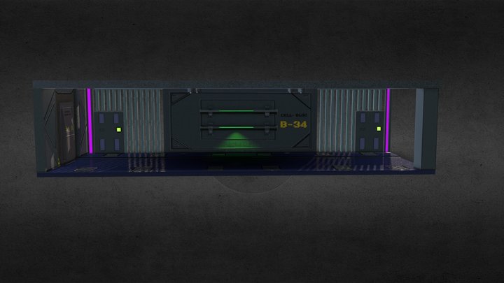 Cell-bloc B34 3D Model