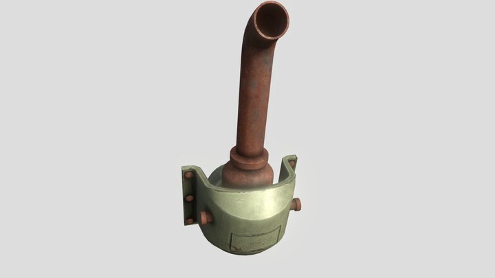 Exhaust cover debris 3D Model