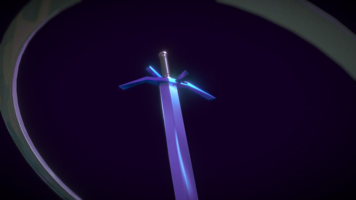 Sword of a fallen hero 3D Model