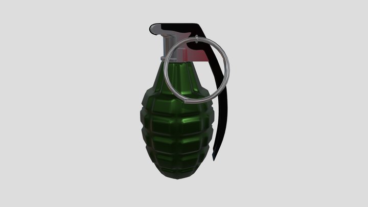 Low Poly Grenade / Granat 3D Model
