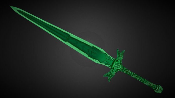 Emerald Sword 3D Model
