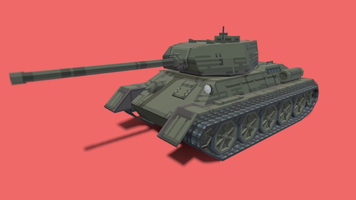 T-34-85 3D Model