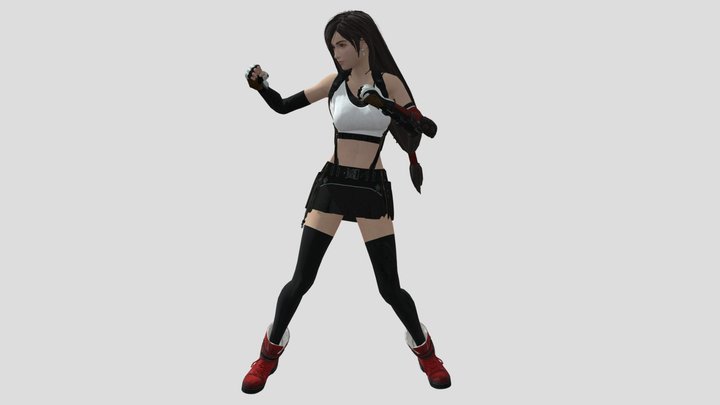 Tifa Lockhart - Final Fantasy 7 Remake 3D Model