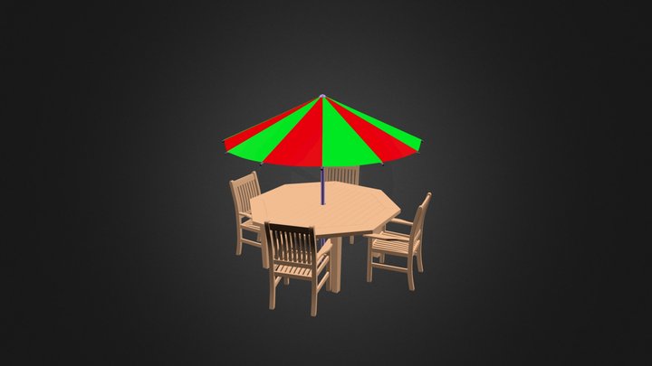 Patio Set 3D Model