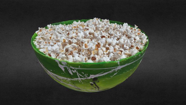 Popcorn Bowl 3D Model
