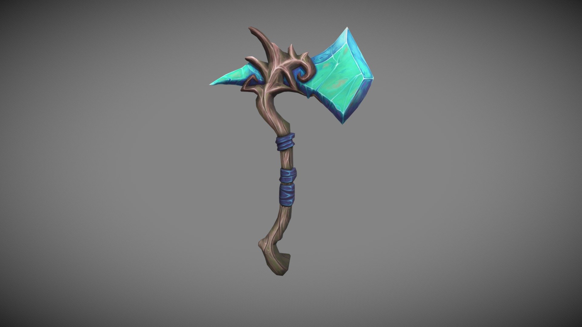 Hand Painted Axe - 3D model by backatataa [62728b2] - Sketchfab