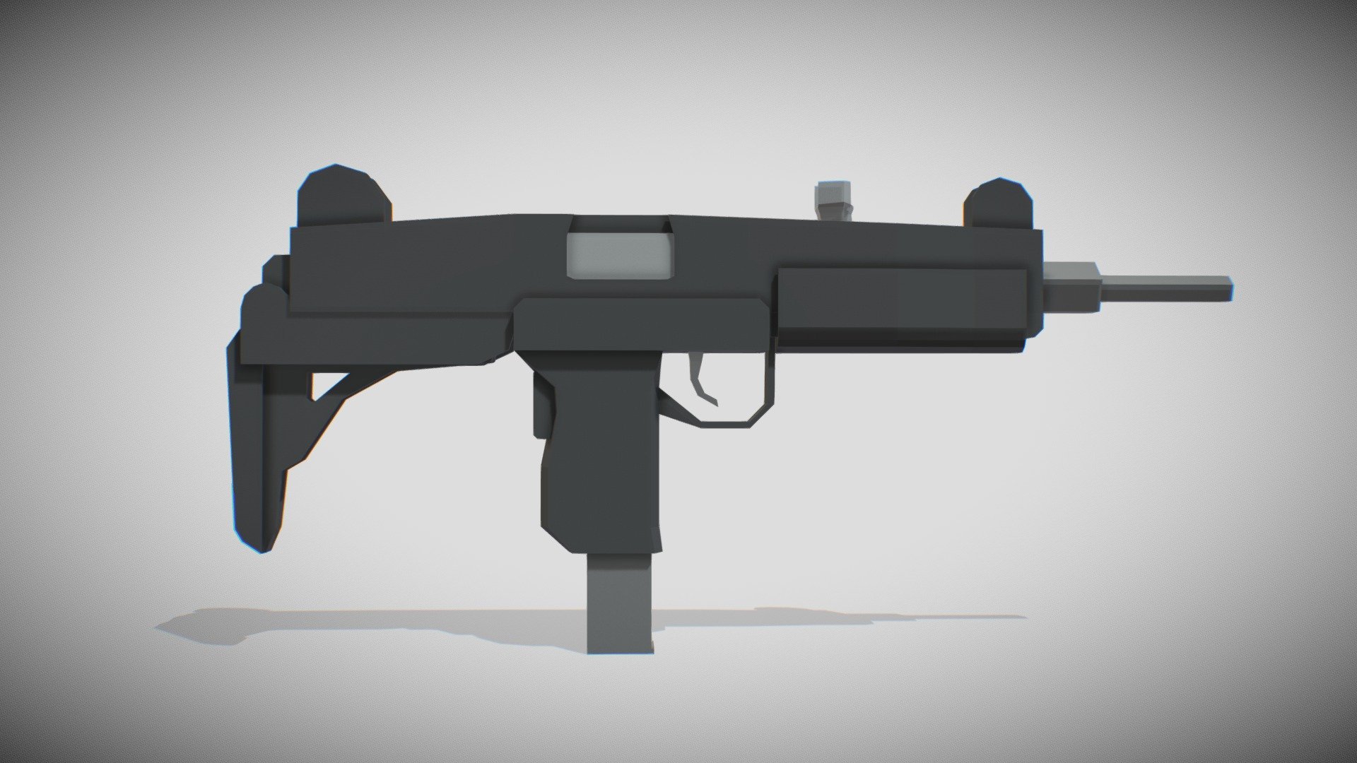 Low Poly UZI - Download Free 3D model by AdamKokrito [62731f6] - Sketchfab