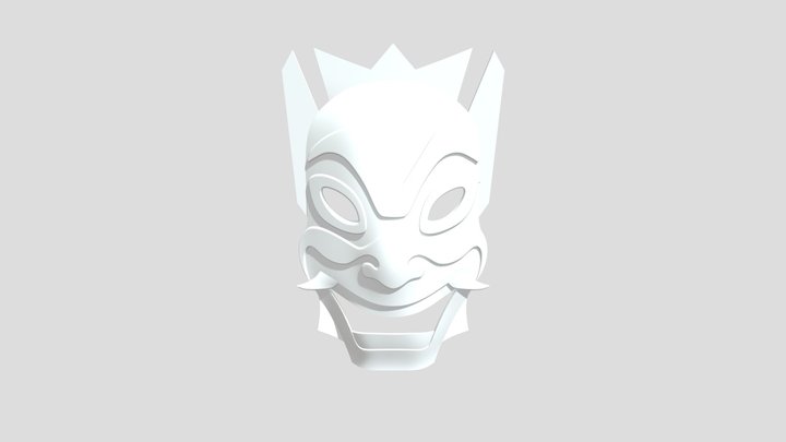 Blue Spirit Mask 3D Model