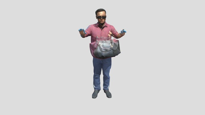 Rémy_Eale_Wane_sunglasses_texture_obj 3D Model