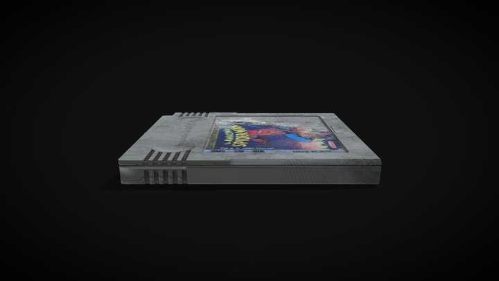 Spider-Man Gameboy Cartridge 3D Model