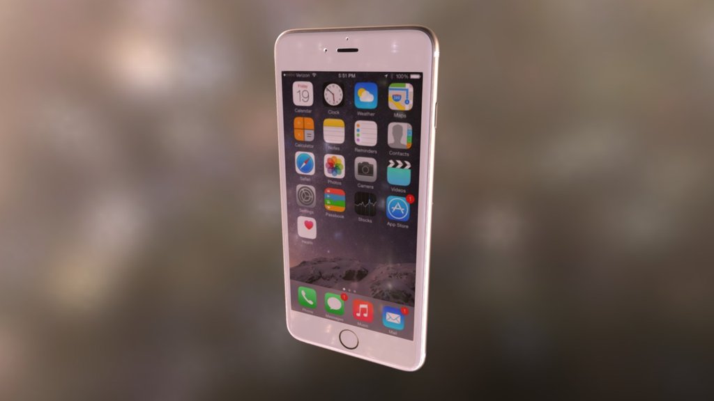 Iphone 6 - 3D model by cre4rt [6279e89] - Sketchfab