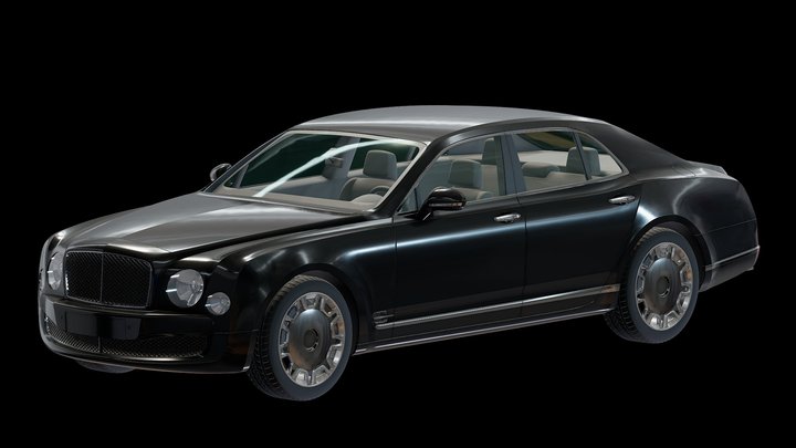 Ultra Luxury Flagship Sedan Car 3D Model