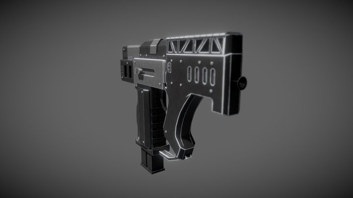 Sci-fi Pistol 3D Model