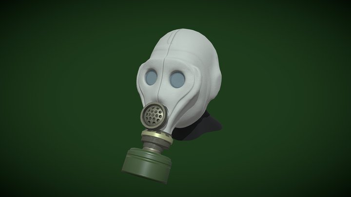 shms soviet gas mask 3D Model