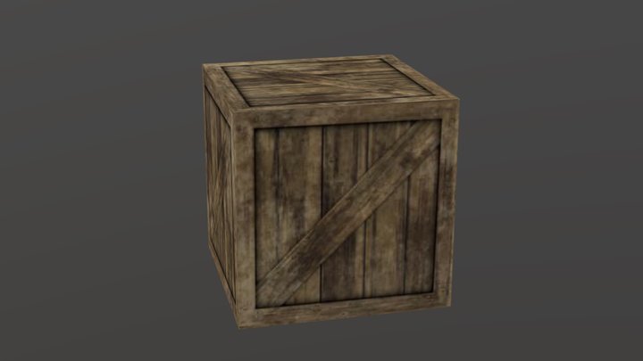 plain crate 3D Model