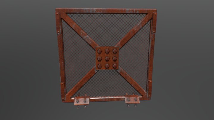 Fence (Rusted Version) 3D Model