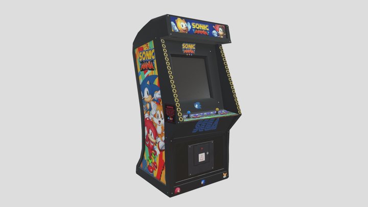 Sonic Mania Arcade Cabinet 3D Model