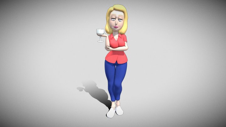 Beth Smith 01 Pose 3D Model