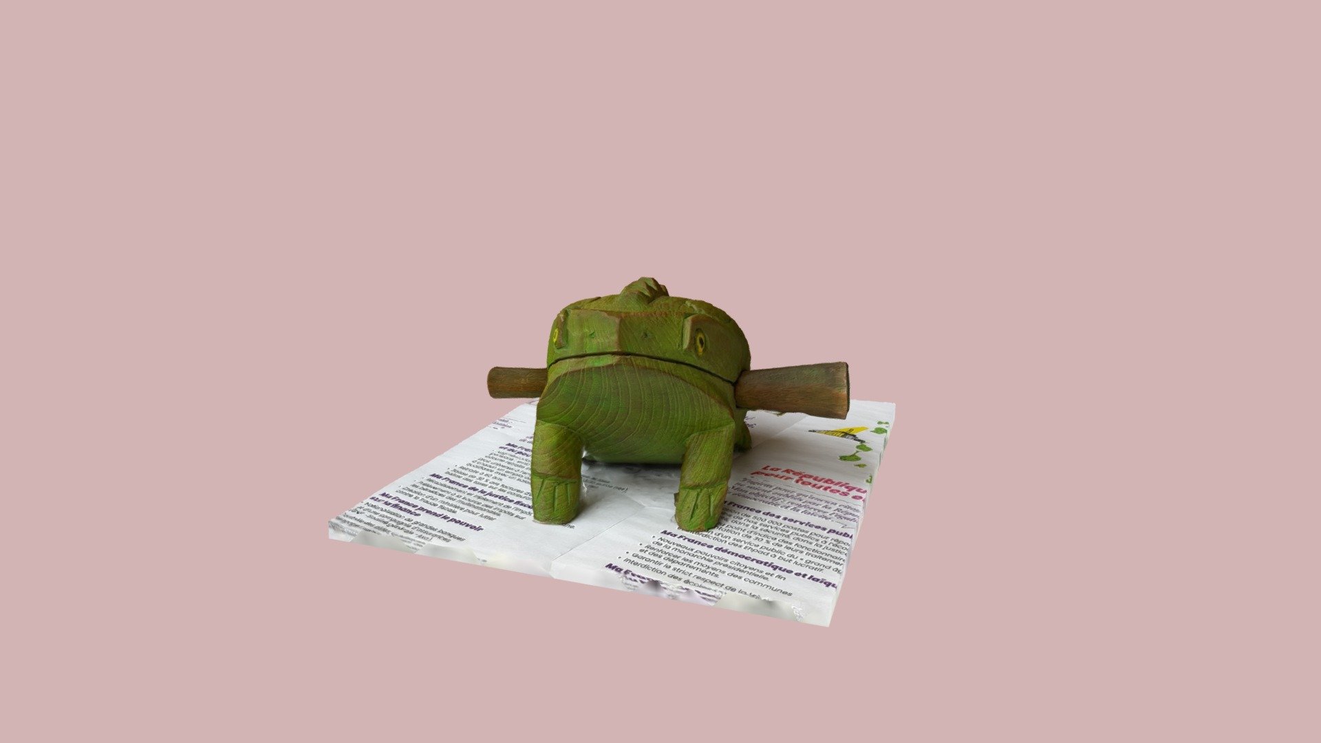 Wooden frog