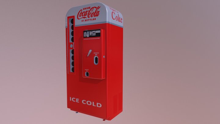 1950's Coca Cola Vendo 81 3D Model