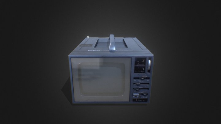 Old TV-Radio 3D Model