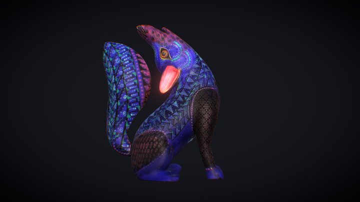 Alebrije Coyote 3D Model