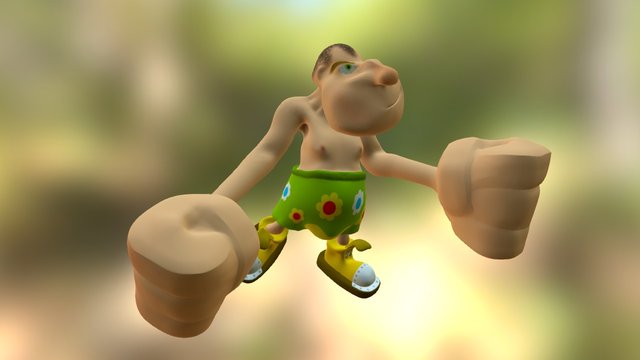 Serious Man 3D Model