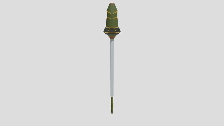 Magic staff. 3D Model