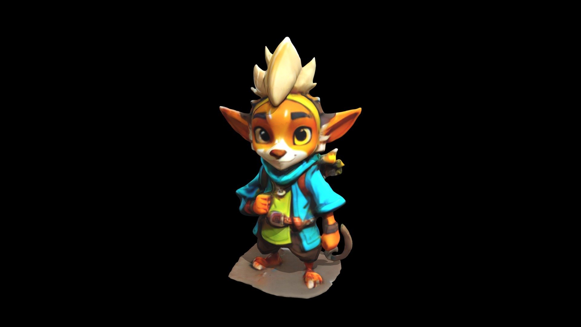 An Illustration Of An Animated Fox Character Wit - Download Free 3d 