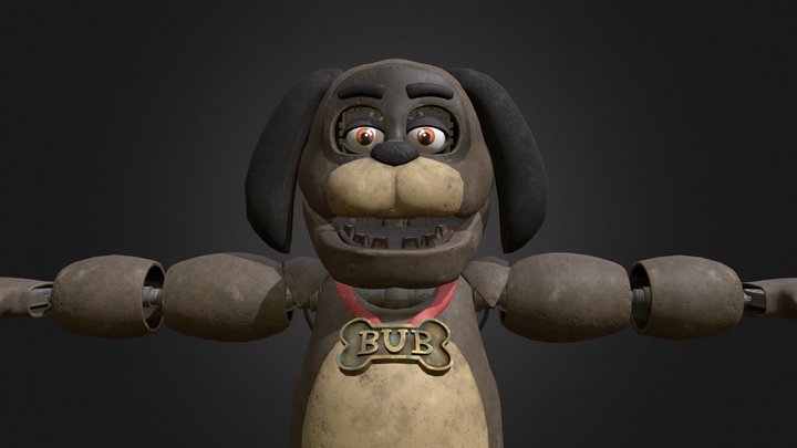 [CUSTOM] FNAF HW: Bub The Dog (AKA Sparky) 3D Model