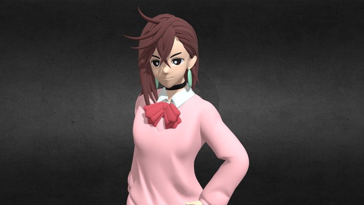 Momo Ayase - Dandadan 3D Model