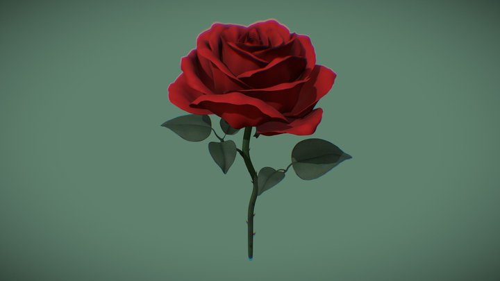 Rose 3D Model