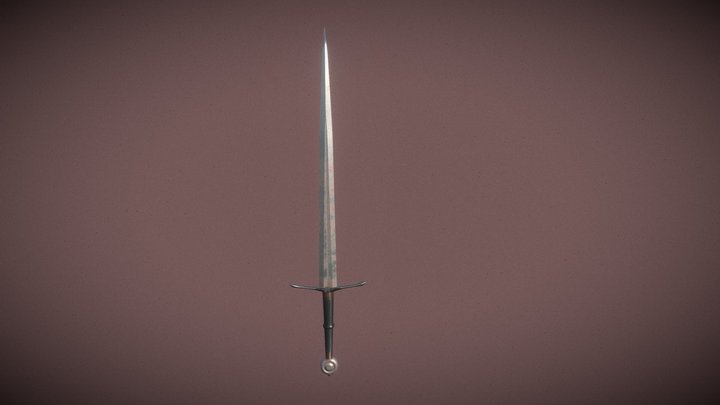 Bastard Sword 3D Model
