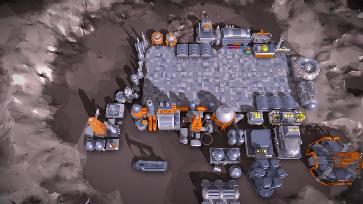 Mining Base Spaceport – Gratis 3D-model STL