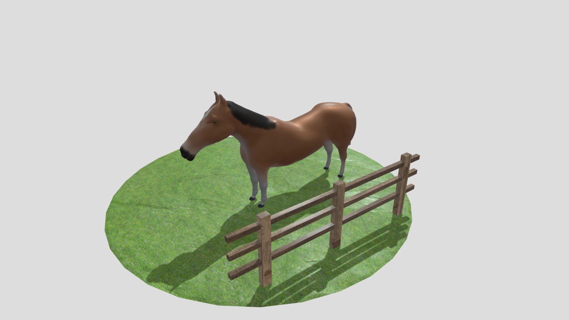 Horse diorama