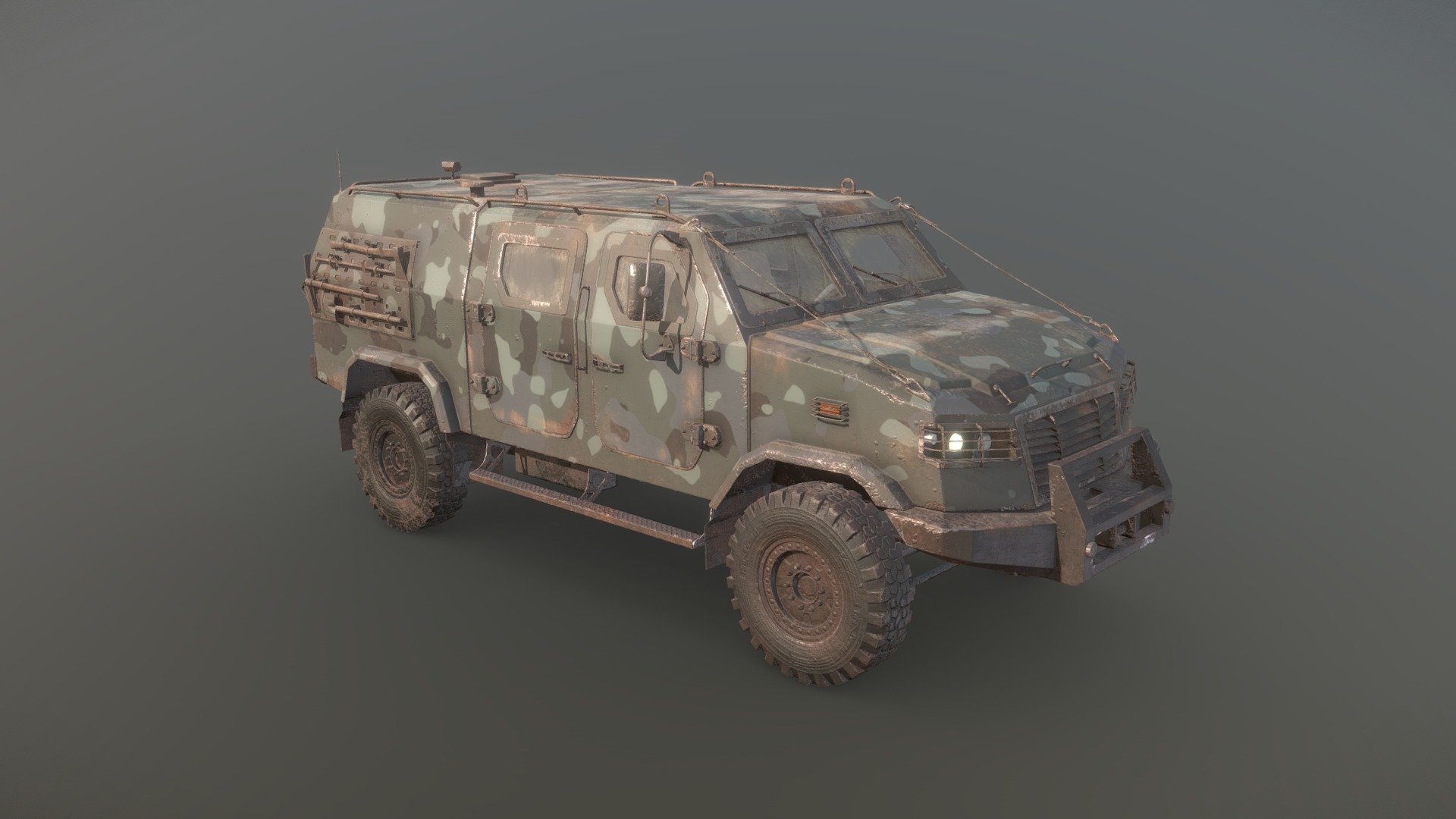 3d war vehicle zbrush