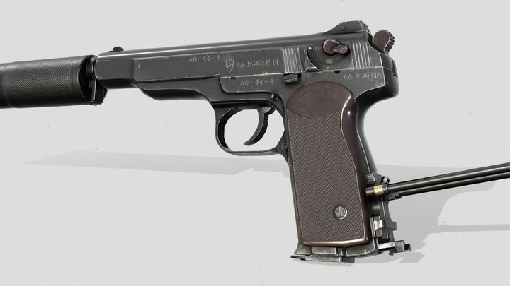 Stechkin pistol APB 3D Model