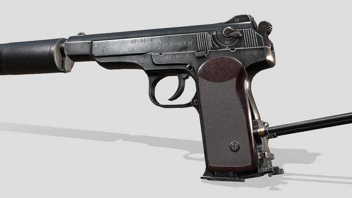 Stechkin pistol APB 3D Model
