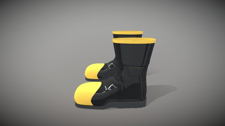 Industrial Boots 3D Model
