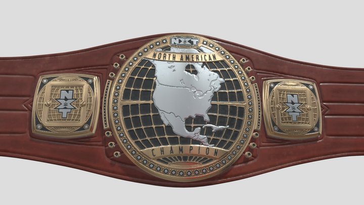 WWE - NXT NORTH AMERICAN CHAMPION BELT – Modello 3D gratuito STL